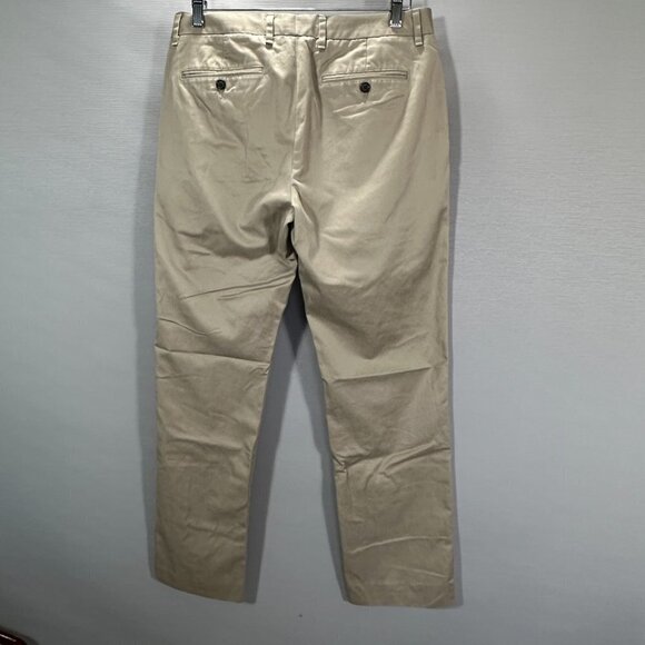 Bonobos Pants Mens 32 Wednesday Chino Straight Leg Tan Cotton Flat Front Pockets - Picture 4 of 11